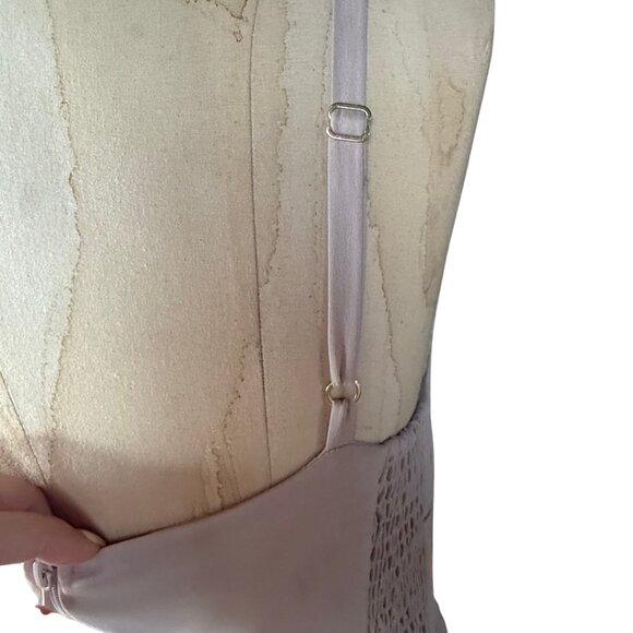 Show Me Your MuMu Shannon One Shoulder Maxi Dress Blush Chiffon Size Medium NWT - Picture 4 of 9